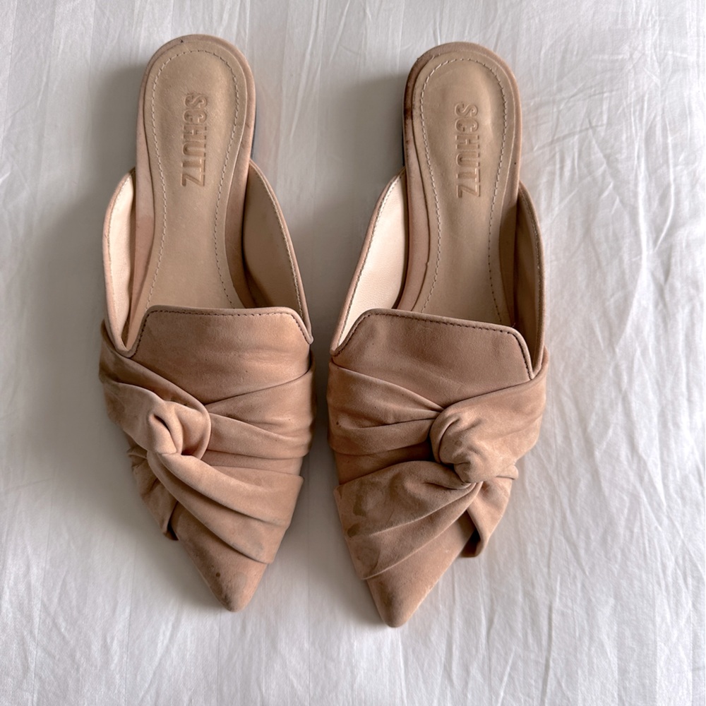 Schutz Suede Slides